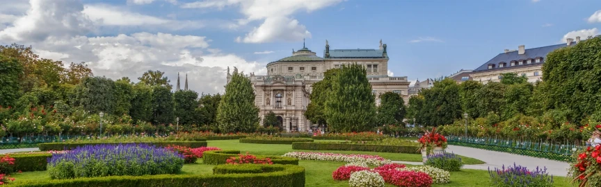 Volksgarten Vienna. Taman Mawar Bersejarah & Pelarian Bandar